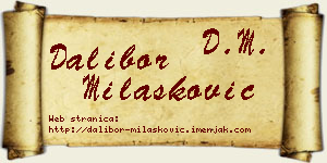 Dalibor Milašković vizit kartica